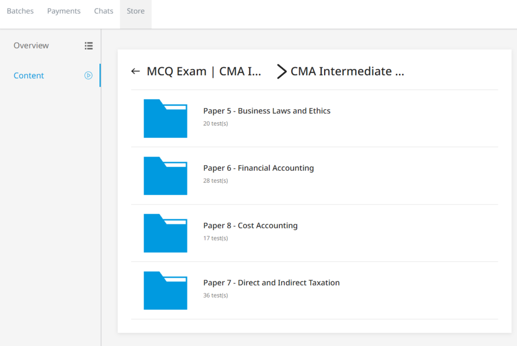 CA Inter Both Group Online Test Series